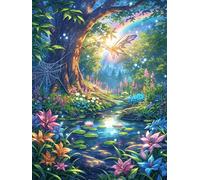 Bosque Encantado al Atardecer Rompecabezas 500 Piezas Cartón Grueso para Coleccionistas Vida Silvestre y Mascotas Eventos Team Building Ocio En Casa Regalo Fin De Año Mejor Valorado 500 PCS