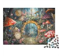 Bosque Encantado Arco Puzzle de 1000 Piezas Papel para Adultos Mundo de Hongos Relajante Familia Regalo 38x26cm/1000pcs