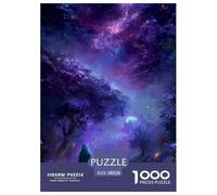Bosque Encantado Puzzles 1000 Piezas Juego De Reto Juguete Adultos Y Niños Galaxia Morada Juego Educativo Actividad Familiar Regalo Decoración Hogar 38x26cm/1000pcs