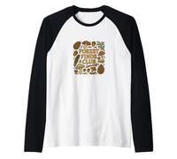 Bosque Encuentra Club Ilustración Senderismo Obra De Arte Camiseta Manga Raglan