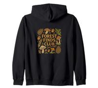 Bosque Encuentra Club Ilustración Senderismo Obra De Arte Sudadera con Capucha