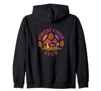 Bosque Encuentra Club Ilustración Senderismo Obra De Arte Sudadera con Capucha