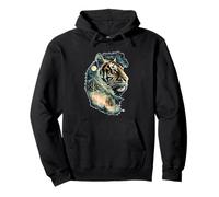 Bosque Espiritual Tigre místico Selva Celestial Arte Animal Sudadera con Capucha
