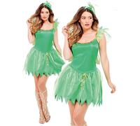 Bosque Fairy Disfraz Adulto Hada Bosque Ninfa Mujer Disfraz Nuevo