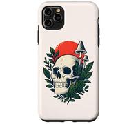 Bosque gótico botánico Cottagecore, Calavera gótica, Hongo, Luna Carcasa para iPhone 11 Pro MAX