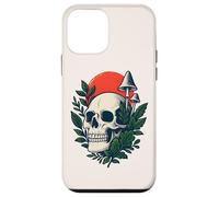 Bosque gótico botánico Cottagecore, Calavera gótica, Hongo, Luna Carcasa para iPhone 12 Mini