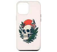 Bosque gótico botánico Cottagecore, Calavera gótica, Hongo, Luna Carcasa para iPhone 12 Pro MAX