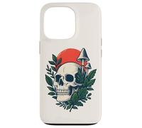 Bosque gótico botánico Cottagecore, Calavera gótica, Hongo, Luna Carcasa para iPhone 13 Pro