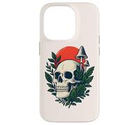 Bosque gótico botánico Cottagecore, Calavera gótica, Hongo, Luna Carcasa para iPhone 14 Pro