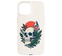 Bosque gótico botánico Cottagecore, Calavera gótica, Hongo, Luna Carcasa para iPhone 15