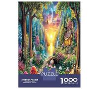 Bosque Mágico 1000 Piezas Sendero de luz Bosque Rompecabezas Desafiantes Impossible Puzzle Juguetes Rompecabezas De Juego para Adultos Y Niños Regalos 70x50cm/1000pcs