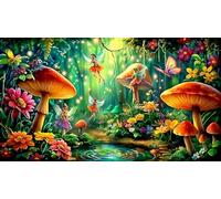 Bosque Mágico_2 Puzzles Imposible,desafío for Adults Entretenimiento Creativo 1000 Piezas Obra de Arte de Juego de para Adultos y Niños a Partir de 12 Años 38x52cm/1000pcs