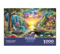 Bosque Mágico Puzzle 1000 Piezas Sendero del Bosque Encantado Puzzle De Cartón Preciso Y Ecológico, Juego Estimulante Y Relajante para Adultos Y Hobby 52x38cm/1000pcs