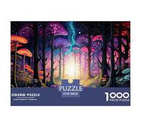 Bosque Mágico Puzzle de 1000 Piezas para Adultos Hongos Fantásticos Puzzle para Toda la Familia Relajación 38x26cm/1000pcs