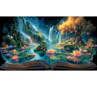 Bosque Mágico Puzzle Imposible,desafío for Adults Juego edugatoivo 1000 Piezas Obra de Arte de Juego de para Adultos y Niños a Partir de 12 Años 75x50cm/1000pcs