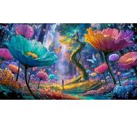 Bosque Mágico Puzzle Imposible,desafío para Adultos Juego edugatoivo 1000 Piezas Obra de Arte de Juego de para Adultos y Niños Mayores de 12 años 75x50cm/1000pcs