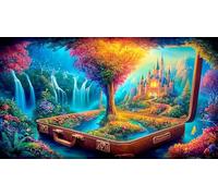 Bosque Mágico Puzzles Imposible,desafío para Adultos Juego Educativo 1000 Piezas Obra de Arte de Juego de para Adultos y Niños a Partir de 12 Años 75x50cm/1000pcs