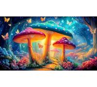 Bosque Mágico Rompecabezas Imposible,desafío para Adultos Entretenimiento Creativo 1000 Piezas Obra de Arte de Juego de para Adultos y Niños Mayores de 12 años 38x52cm/1000pcs