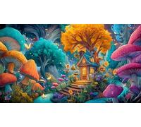 Bosque Mágico Rompecabezas Imposible,desafío para Adultos Juego edugatoivo 1000 Piezas Obra de Arte de Juego de para Adultos y Niños a Partir de 12 Años 38x52cm/1000pcs