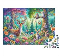 Bosque Mágico Vida Silvestre Puzzle Mil Piezas para Adolescentes Entrenamiento De Concentración Regalo para Adultos Elección Amazon Entretenimiento En Casa Cartón Ecológico 70x50cm/1000pcs