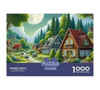 Bosque Mejoras del Hogar Serie Bosque Un Único 1000 Piezas Rompecabezas para Adultos Colorido Resolviendo Enigmas, Desafiante y Mental Jigsaws Actividad Divertida para el Hogar52x38cm/1000pcs