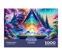 Bosque Mejoras del Hogar Serie Bosque Un Único 1000 Piezas Rompecabezas para Adultos Colorido Resolviendo Enigmas, Desafiante y Mental Jigsaws Actividad Divertida para el Hogar52x38cm/1000pcs