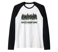 Bosque Nacional de Las Montañas Blancas de New Hampshire Camiseta Manga Raglan