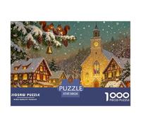Bosque Negro alemán Cuckoo Clock Village Navidad Puzzle De Madera Impermeable DIY Puzzles De 1000 Piezas Regalos para Adultos Divertido Rompecabezas Juegos Desafiantes