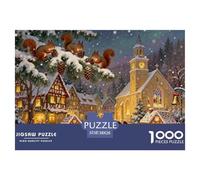 Bosque Negro alemán Cuckoo Clock Village Navidad Puzzle De Madera Impermeable DIY Puzzles De 1000 Piezas Regalos para Adultos Divertido Rompecabezas Decoración del Hogar
