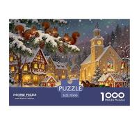 Bosque Negro alemán Cuckoo Clock Village Navidad Puzzle De Madera Impermeable Puzzles De 1000 Piezas Regalos para Adultos Desafiante Y Estimulante Rompecabezas Juegos Educativos