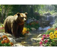 Bosque Oso Puzzle de 6000 Piezas, Juego de Mesa Familiar de Madera - Rompecabezas Adultos para Toda La Familia, Rompecabezas Educativo DIY y Antiestrés - con Mapa de Referencia, 179 x 105 cm f0-861