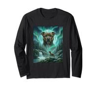 Bosque para Perros Pit Bull Aurora Borealis Northern Lights Manga Larga