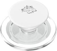 Bosquejo de animales de la selva leopardo PopSockets PopGrip para MagSafe