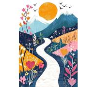 Bosques Caminos Puzzles,Puzzle de 1200 Piezas para Adultos,Frameless Rompecabezas DIY,Pasatiempo Creativo Regalo Diversión