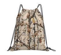 Bosques De Abedules Bolsa De Gimnasio Ajustable Mochila con Cordón Fácil De Doblar Bolsa De Hombro Doble para Viaje Vacaciones Nadar 36X42Cm