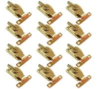 Bosreroy 12 hebillas de mesa con cerrojo dorado de 2.8 pulgadas, conectores de mesa de aleación de acero, retro para caja de madera antigua