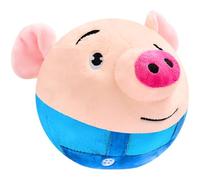 BOSREROY Blue Hopping Pig - Juguete de peluche interactivo para perros, baile inteligente con sensor sensible, 398 canciones integradas, carga USB, 6.5 x 4.9 x 4.9 pulgadas para jugar