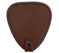 BOSREROY Funda de cuero premium con 22 púas de guitarra, púas de celuloide versátiles para instrumentos de cuerda, bolsa compacta, regalo perfecto para músicos