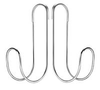 BOSREROY Juego de 2 soportes de manguera de acero inoxidable para exteriores, ganchos en S resistentes, no requiere taladro, solución de almacenamiento