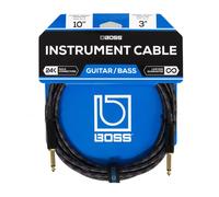 Boss 10ft / 3m Instrument Cable Straight/Straight 1/4" jack