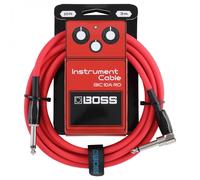 Boss 10ft Angled/Straight Instrument Cable - Red