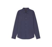 Boss Camisa Relegant_6 popelín de algodón regular fit azul oscuro S