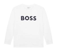 BOSS Camiseta de manga larga para niños en algodón con logo en contraste - StyleJ25P25/84906A, J25P25 Blanco 162