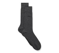 BOSS 2P RS Uni CC - Paquete de dos calcetines de longitud regular en una mezcla de algodón para hombre, gris, 5
