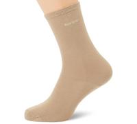 BOSS 2p RS Uni Logo CC W 10272219 0 Calcetines Regulares, Beige Mediano, 35-38 Mujeres