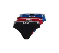 BOSS 3-Pack Classic Regular Fit Stretch Briefs Ropa Interior, Rojo/Azul Marino/Negro, XL (Pack de 3) para Hombre