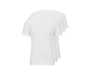 Boss 3-Pack Crew Neck Cotton Jersey T-Shirts Camiseta, Blanco Claro, L Hombres