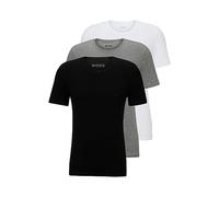 BOSS 3er-Pack T-Shirt aus Baumwolle mit Klassischem Logo Camiseta, Bright White Light Pebble Grey Soil Black, XL Hombres