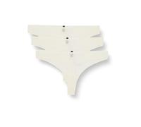 BOSS 3P Thong Micro Tanga, Open White119, L para Mujer