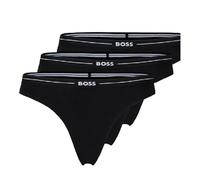 BOSS 3P Thong, Tanga De Las Mujeres, Black1,